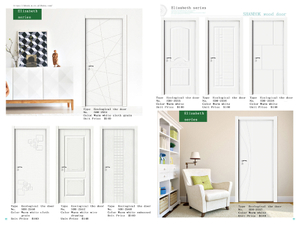 Eco-Friendly WPC Door/Wood Plastic Composite Door/Interior Bedroom Door
