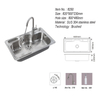 Double Bowl Stainless Steel Sink with Faucet Kitchen Ware Sink
