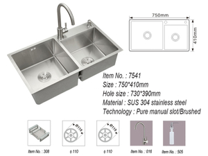 304 Stainless Steel Thickened Hand Kitchen Sink