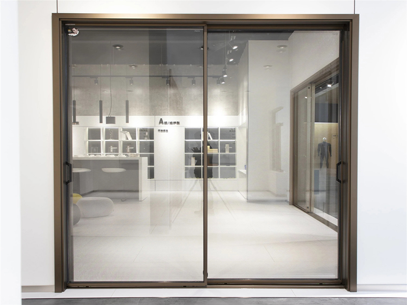 Modern Design Sound Proof Aluminum Double Glass Kitchen Sliding Door 