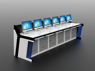 Paint Steel-Wood Control Desk